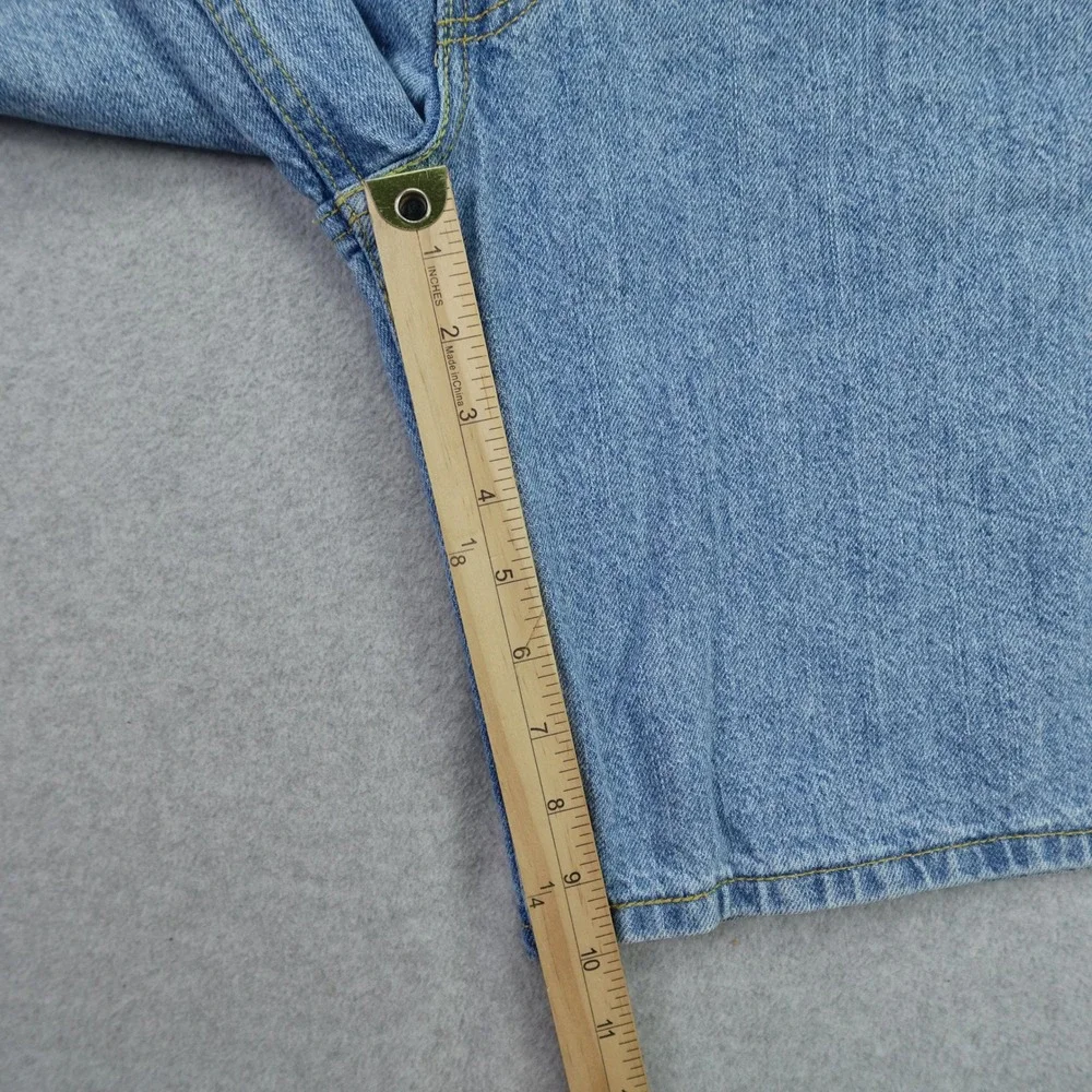 Levis 550 Shorts Mens 36 Blue Relaxed Fit Denim Jean Cutoff Casual